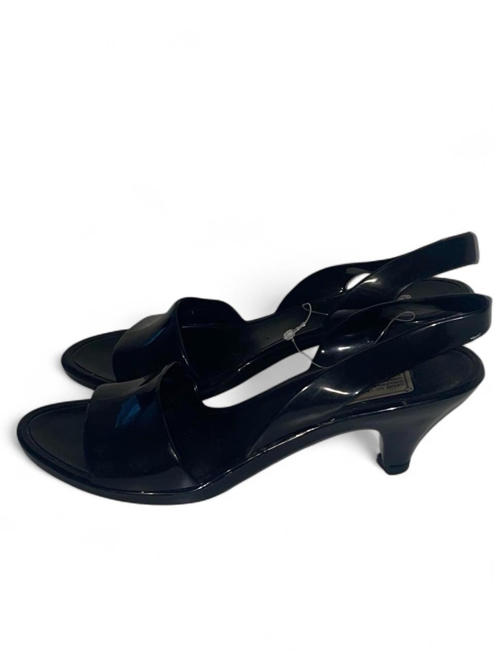 Marc by Marc Jacob’s Women's Black Slingback Kitten Jelly Heel Sandals